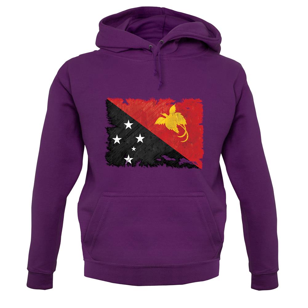 Papua New Guinea Grunge Style Flag unisex hoodie Papua New Guinea Grunge Style Flag unisex hoodie