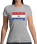 Paraguay Barcode Style Flag Womens T-Shirt Paraguay Barcode Style Flag Womens T-Shirt