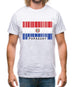 Paraguay Barcode Style Flag Mens T-Shirt Paraguay Barcode Style Flag Mens T-Shirt