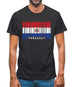 Paraguay Barcode Style Flag Mens T-Shirt Paraguay Barcode Style Flag Mens T-Shirt