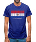 Paraguay Barcode Style Flag Mens T-Shirt Paraguay Barcode Style Flag Mens T-Shirt