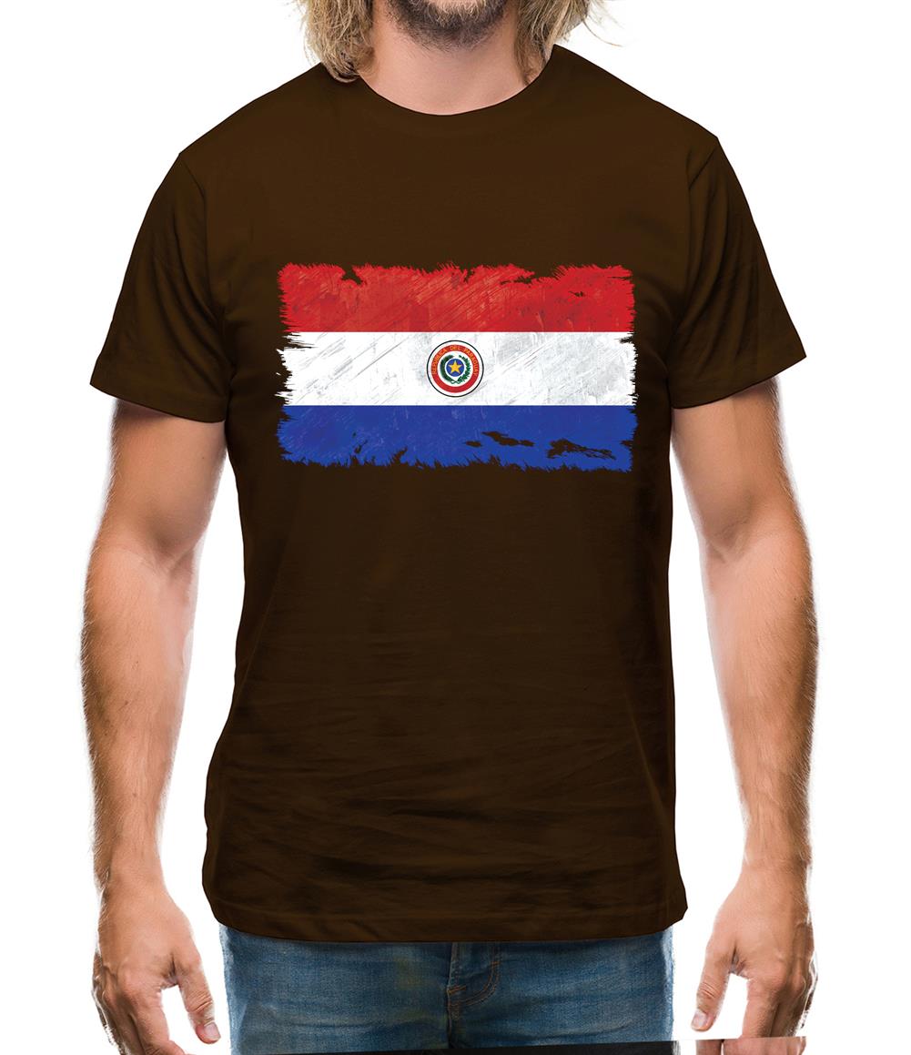 Paraguay Grunge Style Flag Mens T-Shirt Paraguay Grunge Style Flag Mens T-Shirt