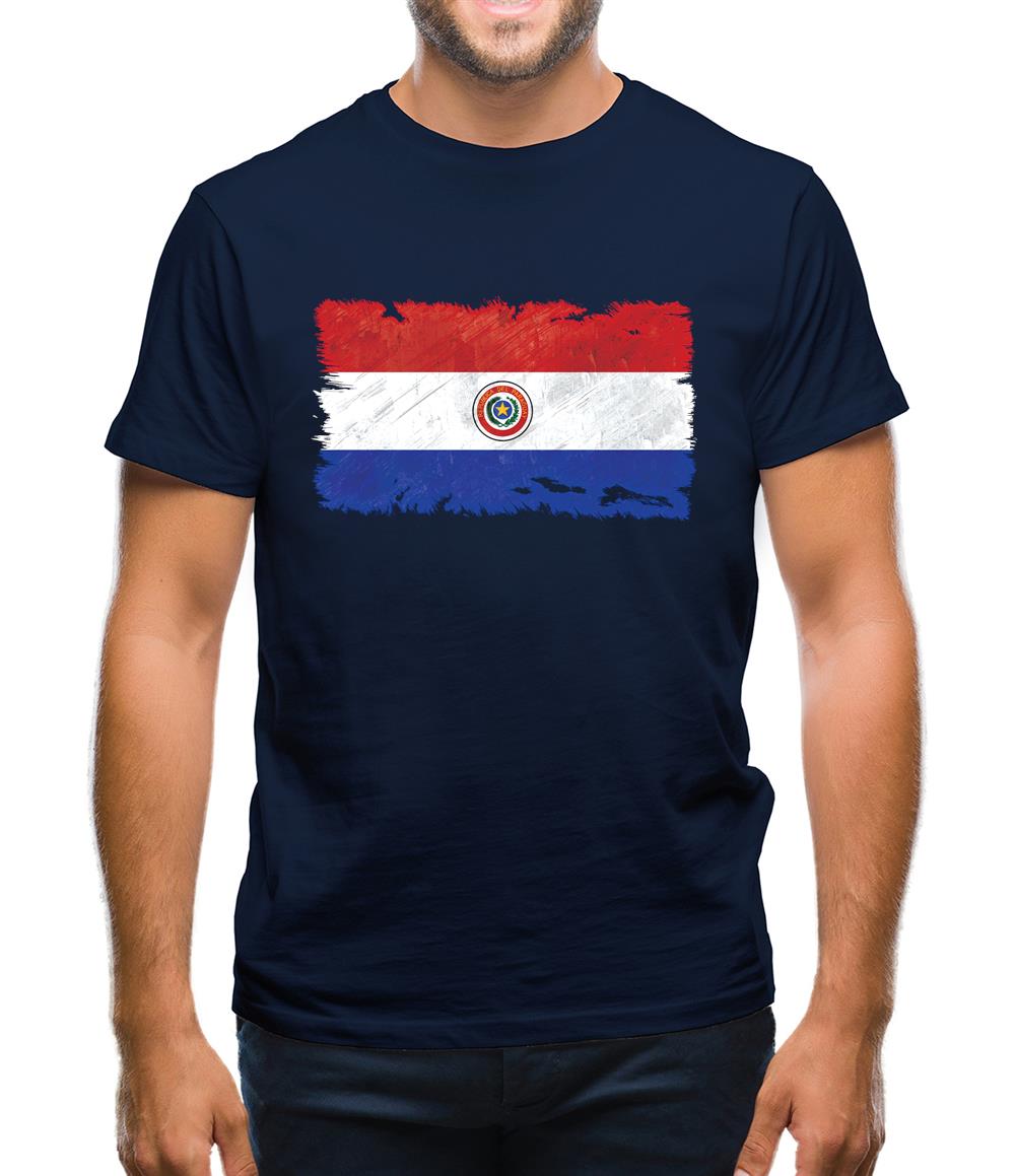 Paraguay Grunge Style Flag Mens T-Shirt Paraguay Grunge Style Flag Mens T-Shirt