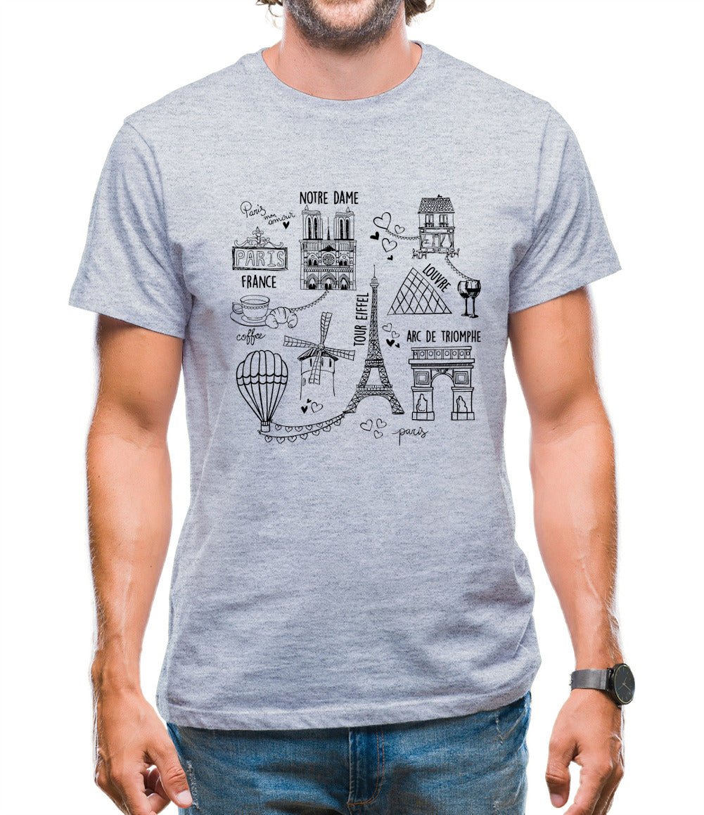 City Of Paris Mens T-Shirt City Of Paris Mens T-Shirt