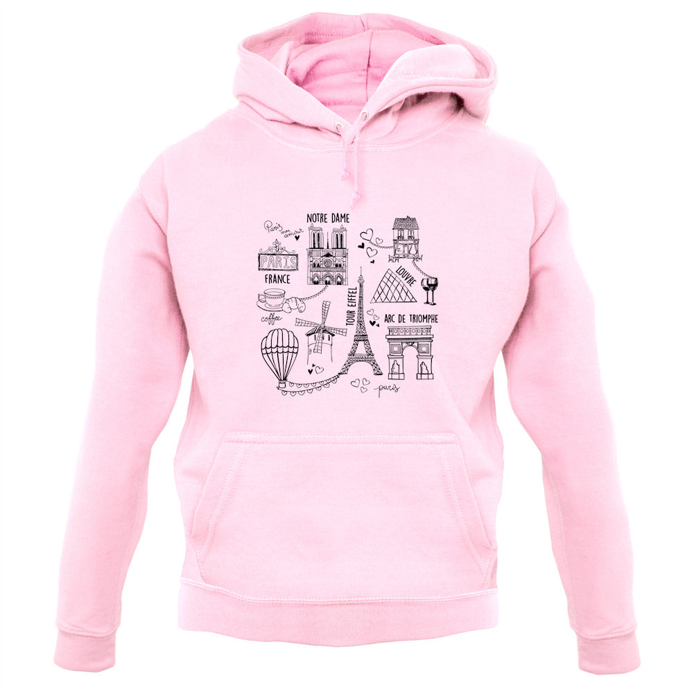 City Of Paris Unisex Hoodie City Of Paris Unisex Hoodie