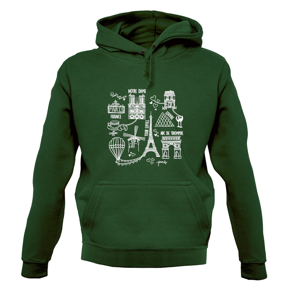 City Of Paris Unisex Hoodie City Of Paris Unisex Hoodie