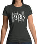 Paris Line Drawing Womens T-Shirt Paris Line Drawing Womens T-Shirt