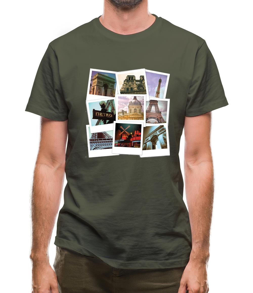 Paris Photo Collage Mens T-Shirt Paris Photo Collage Mens T-Shirt