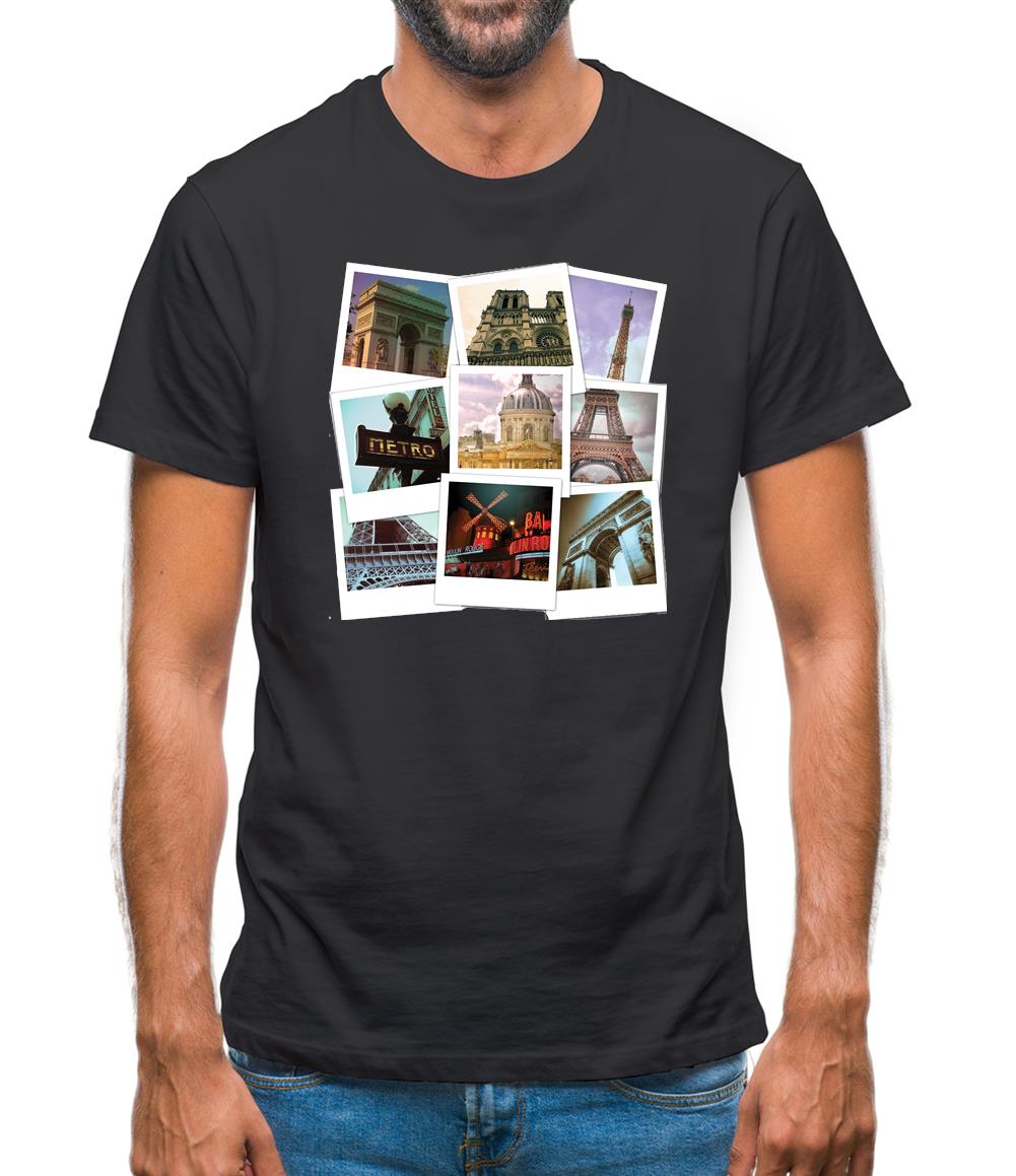 Paris Photo Collage Mens T-Shirt Paris Photo Collage Mens T-Shirt