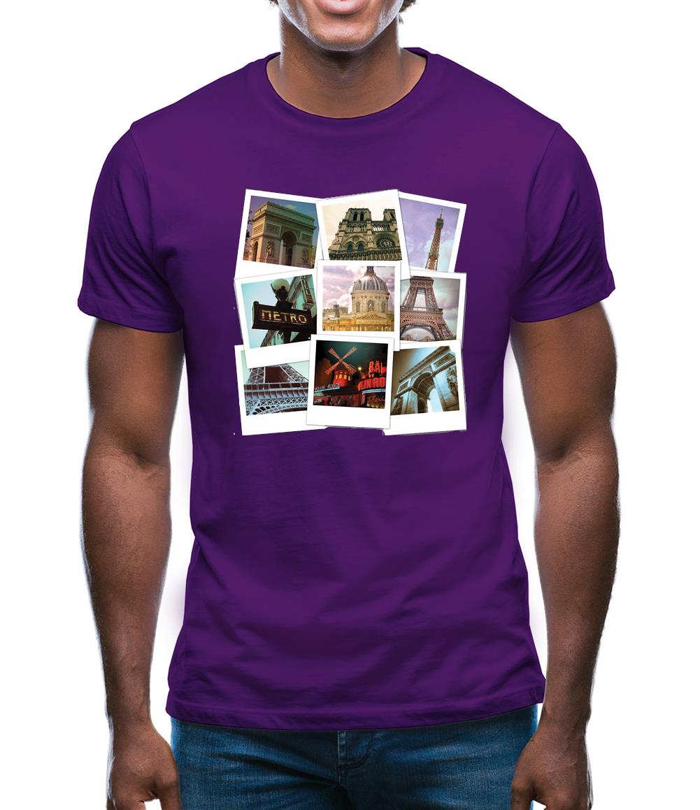 Paris Photo Collage Mens T-Shirt Paris Photo Collage Mens T-Shirt
