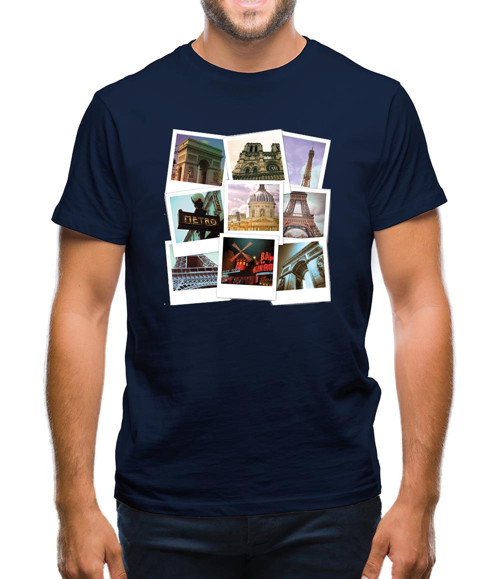 Paris Photo Collage Mens T-Shirt Paris Photo Collage Mens T-Shirt