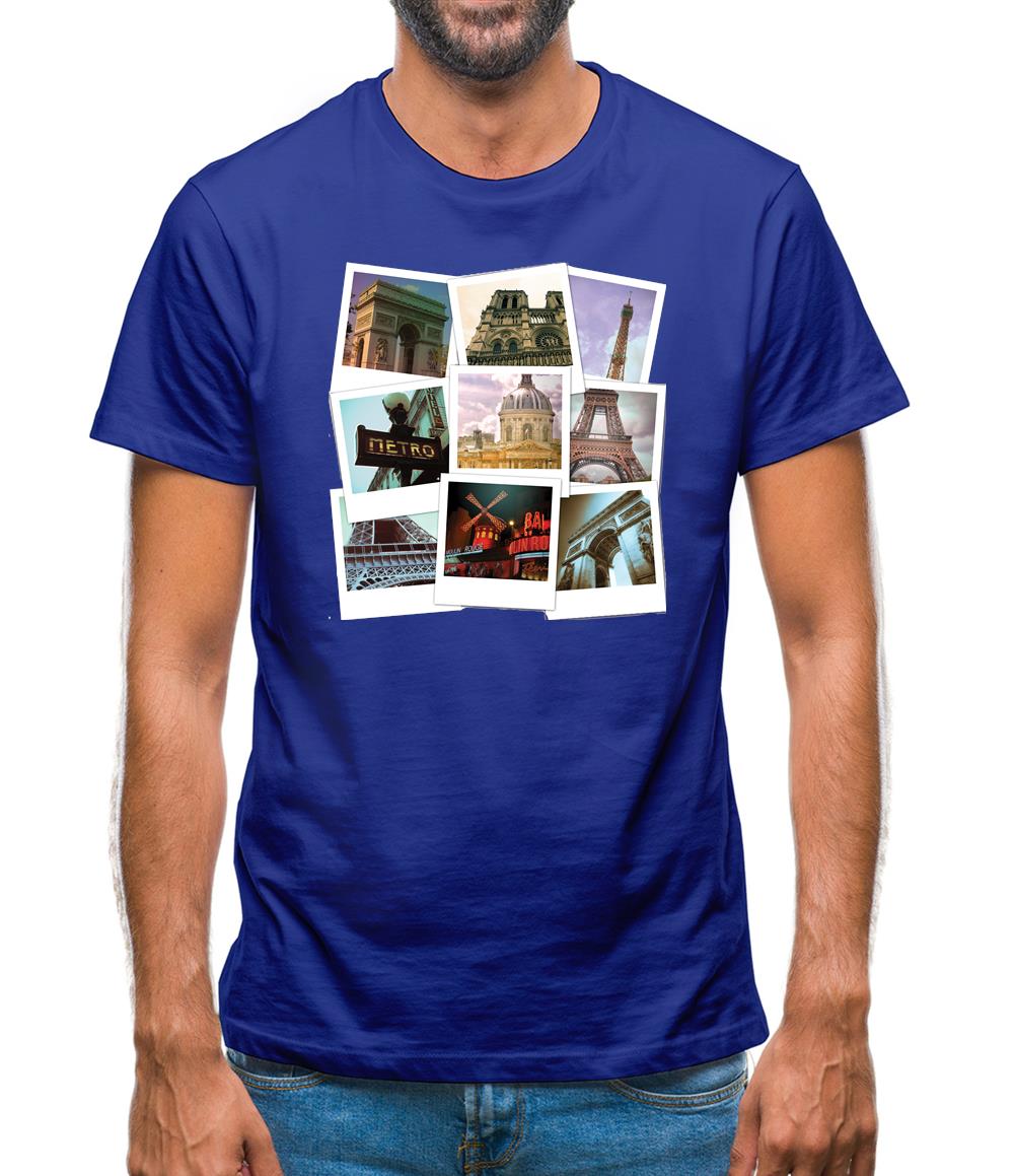 Paris Photo Collage Mens T-Shirt Paris Photo Collage Mens T-Shirt