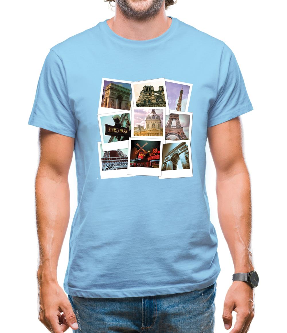 Paris Photo Collage Mens T-Shirt Paris Photo Collage Mens T-Shirt