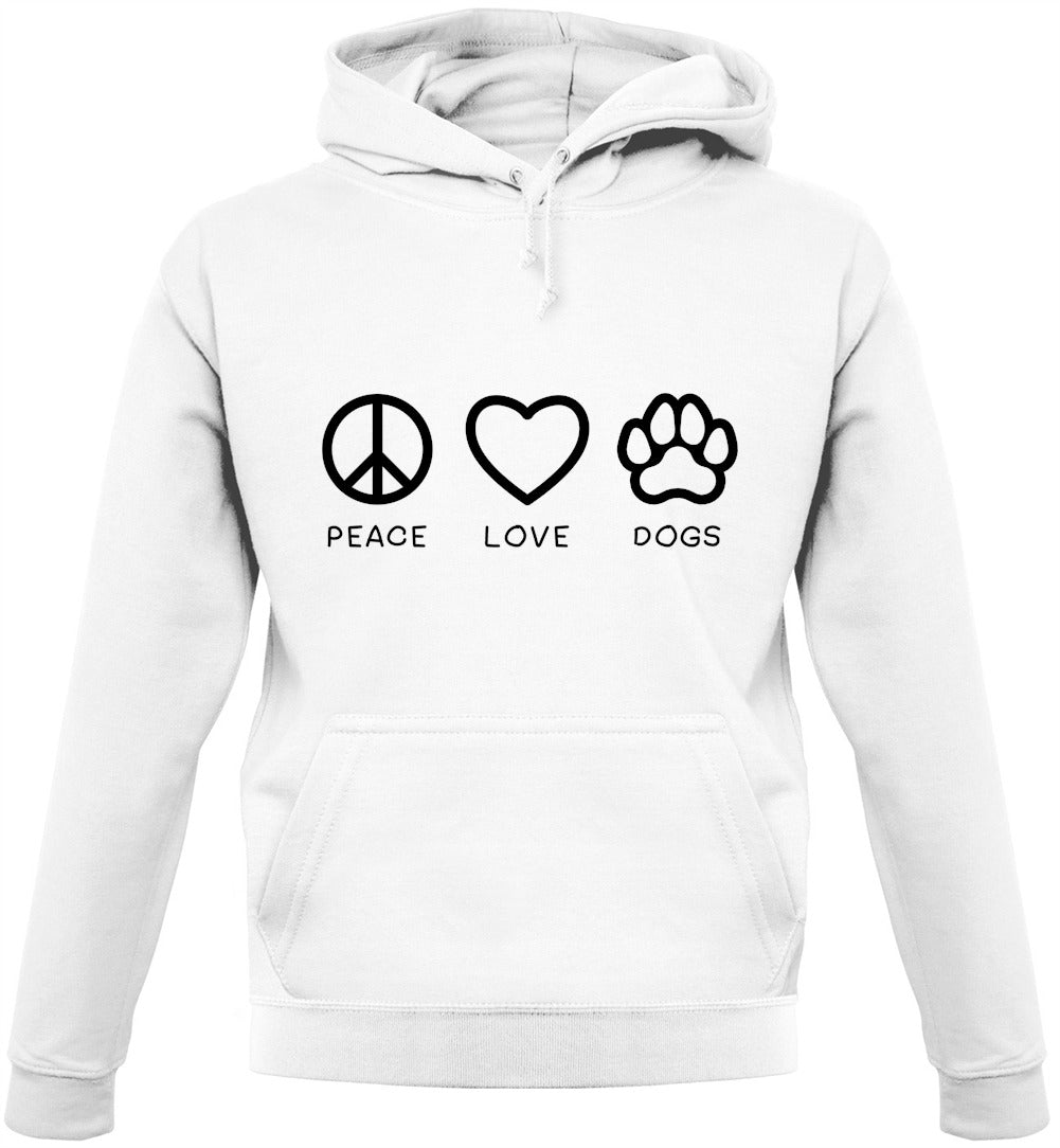 Peace, Love And Dogs Unisex Hoodie Peace, Love And Dogs Unisex Hoodie