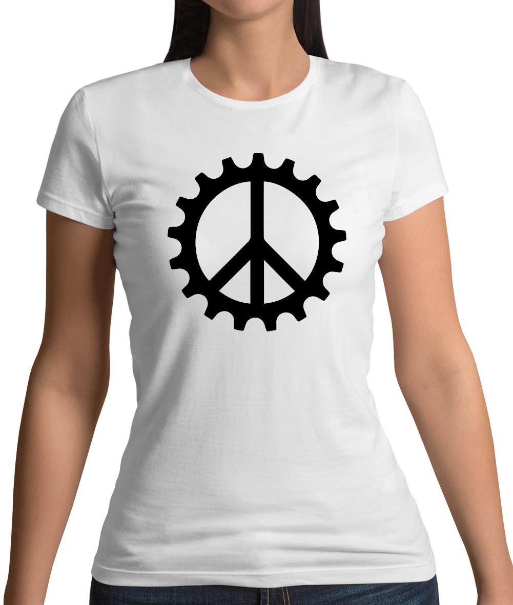 Peace Cog Womens T-Shirt Peace Cog Womens T-Shirt