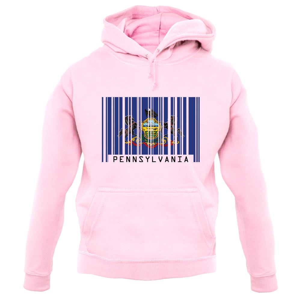 Pennsylvania Barcode Style Flag unisex hoodie Pennsylvania Barcode Style Flag unisex hoodie