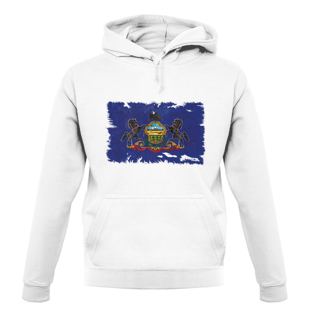 Pennsylvania Grunge Style Flag unisex hoodie Pennsylvania Grunge Style Flag unisex hoodie