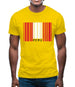Peru Barcode Style Flag Mens T-Shirt Peru Barcode Style Flag Mens T-Shirt