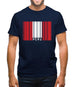 Peru Barcode Style Flag Mens T-Shirt Peru Barcode Style Flag Mens T-Shirt