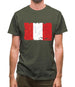Peru Grunge Style Flag Mens T-Shirt Peru Grunge Style Flag Mens T-Shirt