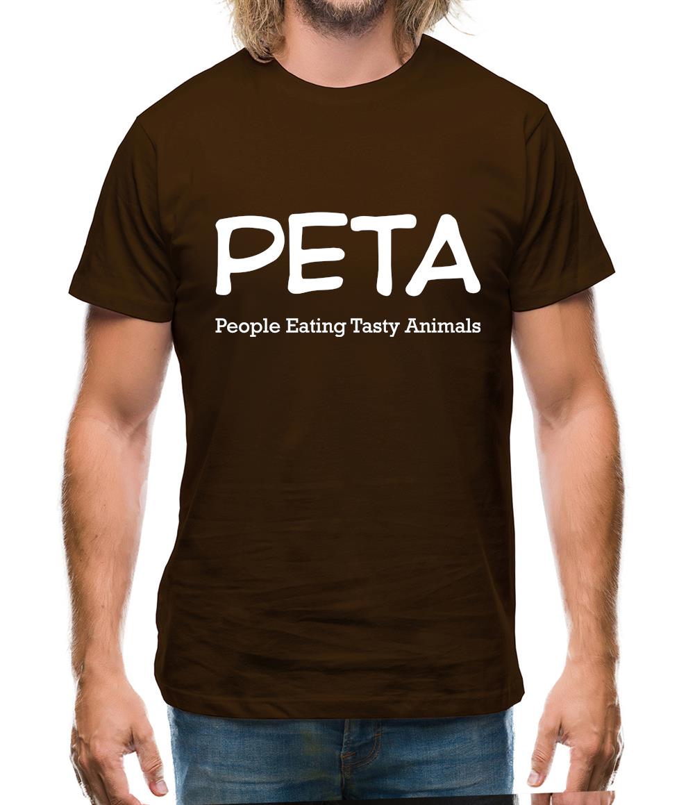 Peta People Eating Tasty Animals Mens T-Shirt Peta People Eating Tasty Animals Mens T-Shirt