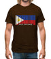 Philippines Barcode Style Flag Mens T-Shirt Philippines Barcode Style Flag Mens T-Shirt