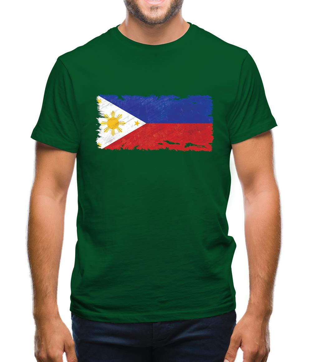 Philippines Grunge Style Flag Mens T-Shirt Philippines Grunge Style Flag Mens T-Shirt