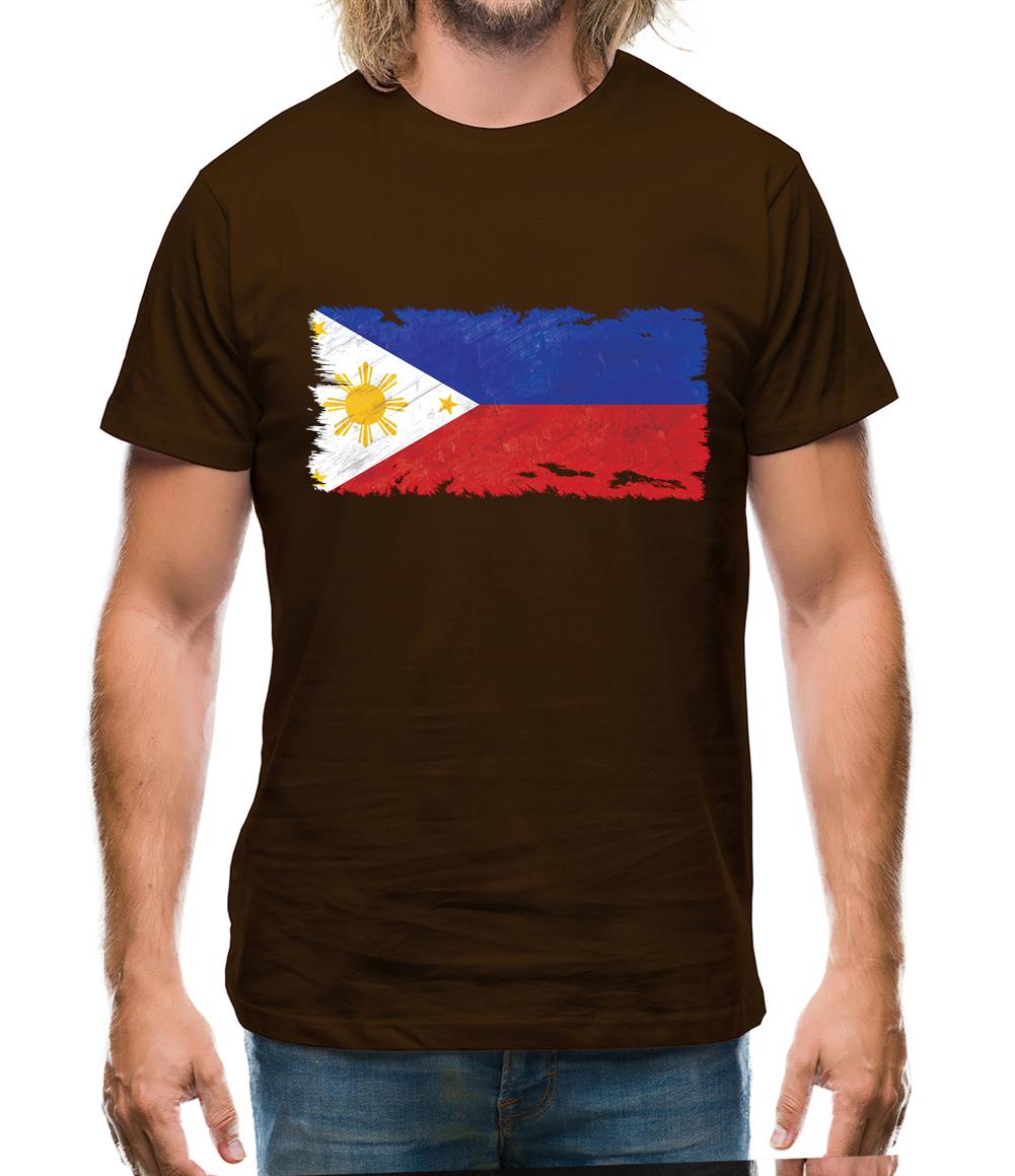 Philippines Grunge Style Flag Mens T-Shirt Philippines Grunge Style Flag Mens T-Shirt