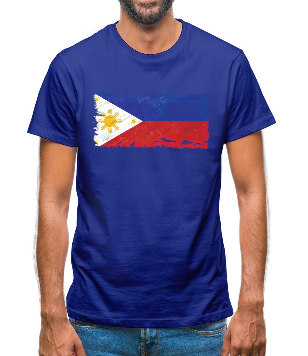 Philippines Grunge Style Flag Mens T-Shirt Philippines Grunge Style Flag Mens T-Shirt