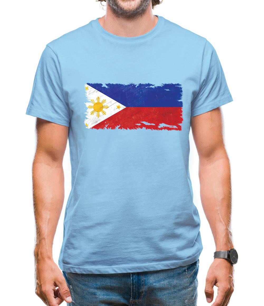 Philippines Grunge Style Flag Mens T-Shirt Philippines Grunge Style Flag Mens T-Shirt
