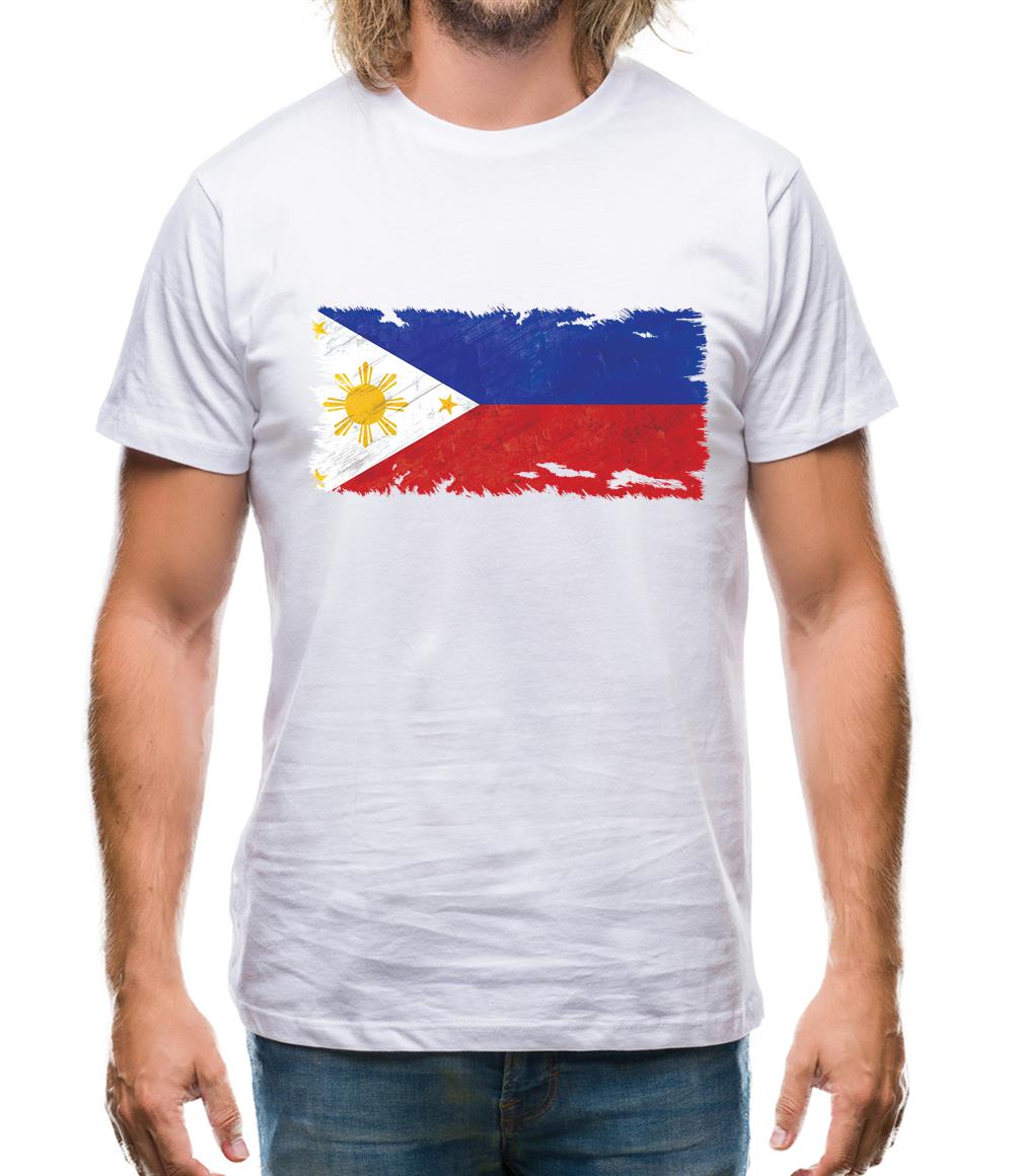 Philippines Grunge Style Flag Mens T-Shirt Philippines Grunge Style Flag Mens T-Shirt
