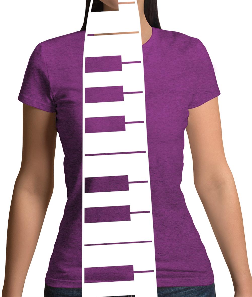 Piano Key Tie Womens T-Shirt Piano Key Tie Womens T-Shirt
