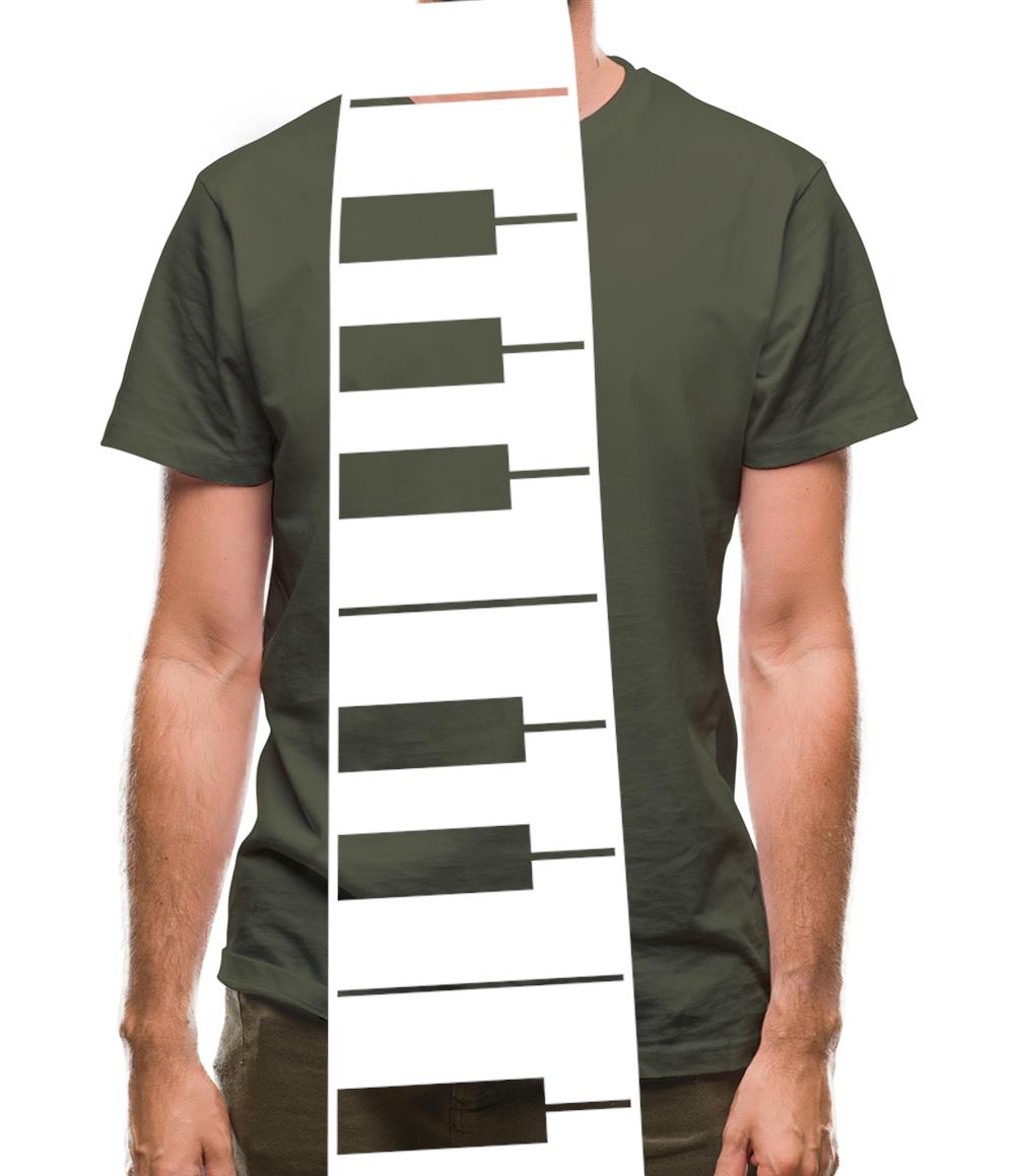 Piano Key Tie Mens T-Shirt Piano Key Tie Mens T-Shirt