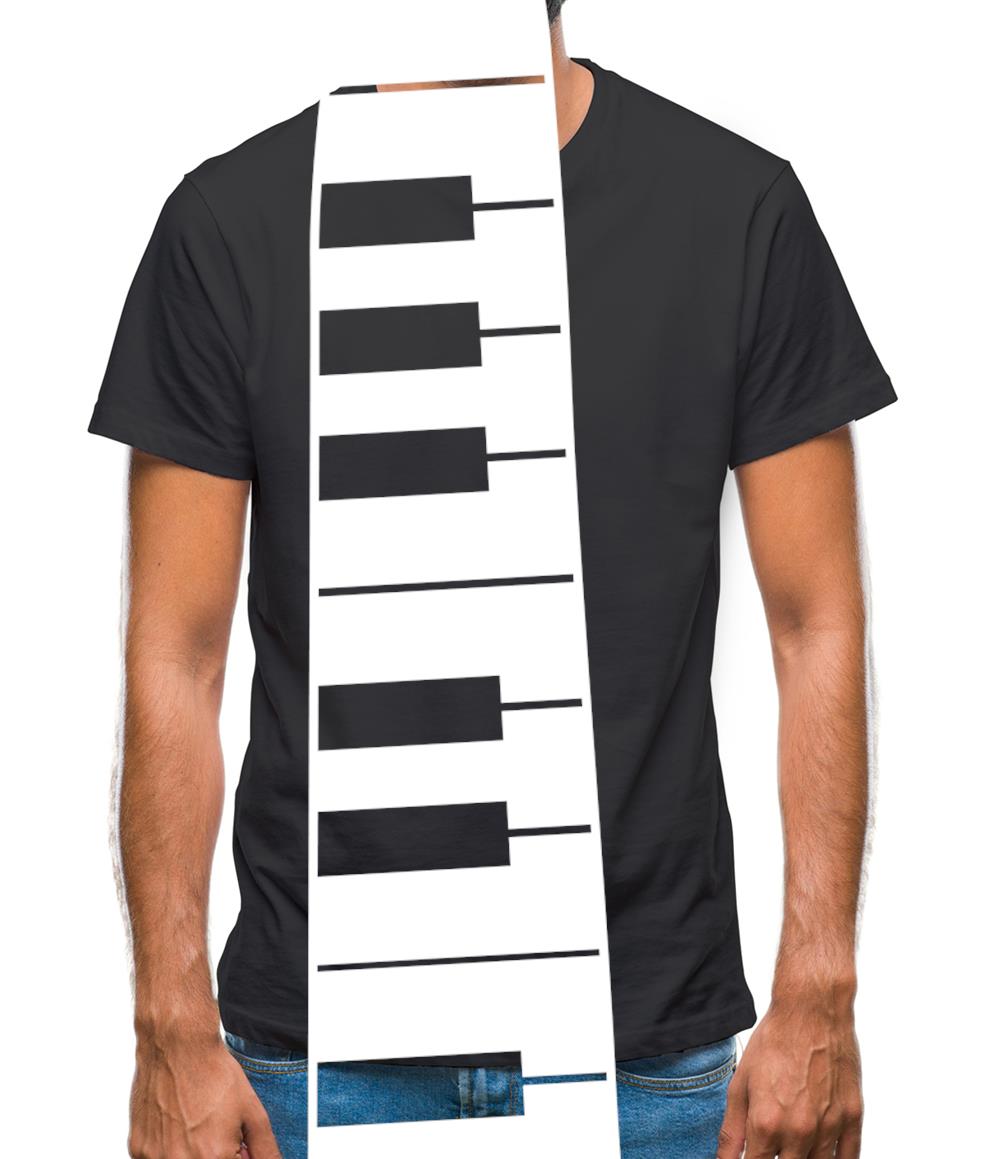 Piano Key Tie Mens T-Shirt Piano Key Tie Mens T-Shirt
