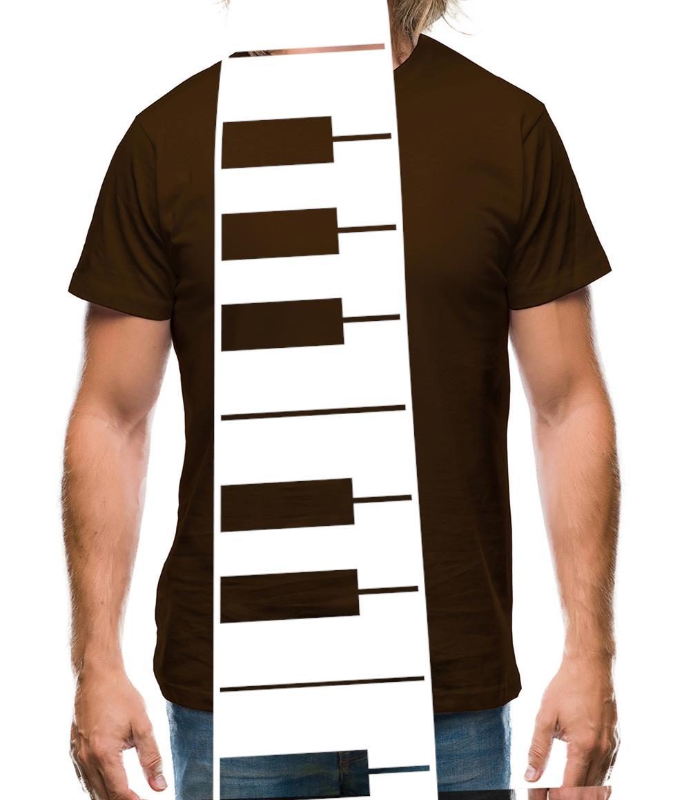 Piano Key Tie Mens T-Shirt Piano Key Tie Mens T-Shirt