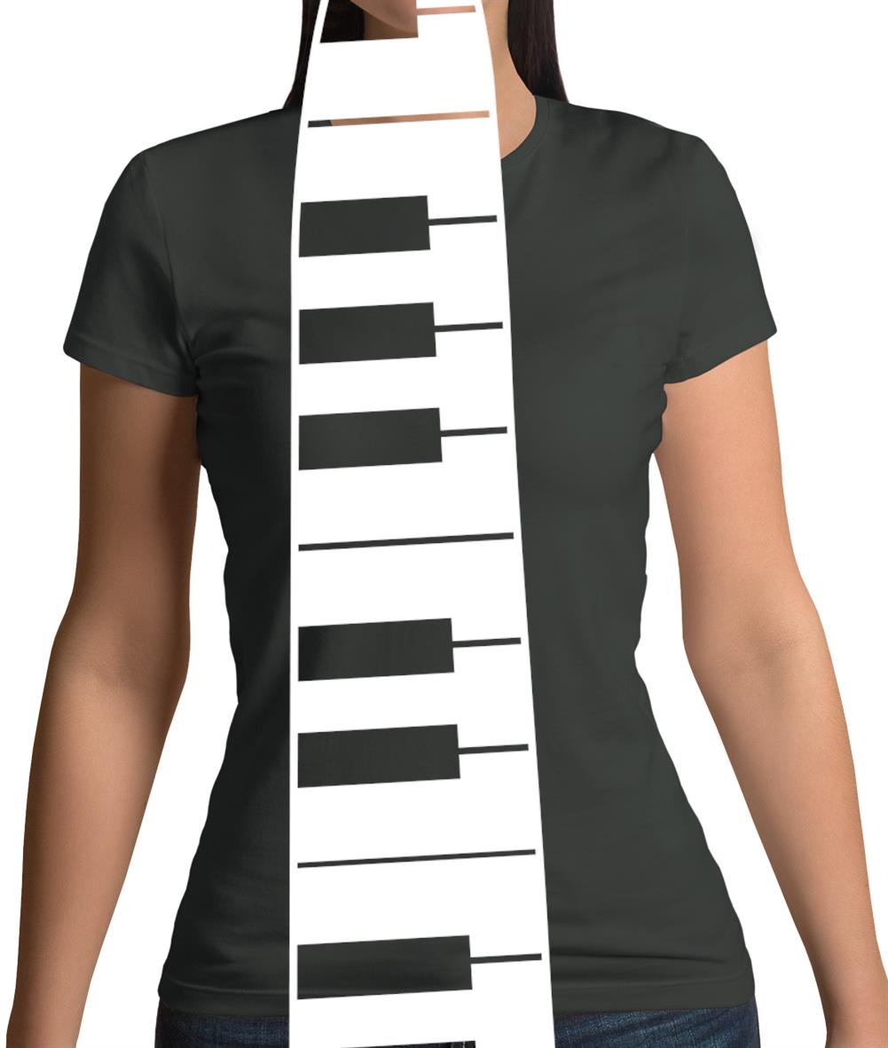 Piano Key Tie Womens T-Shirt Piano Key Tie Womens T-Shirt