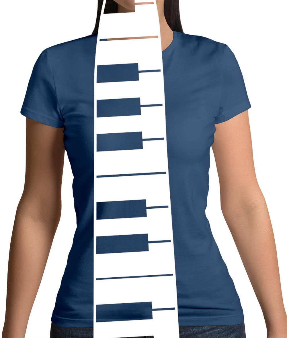 Piano Key Tie Womens T-Shirt Piano Key Tie Womens T-Shirt