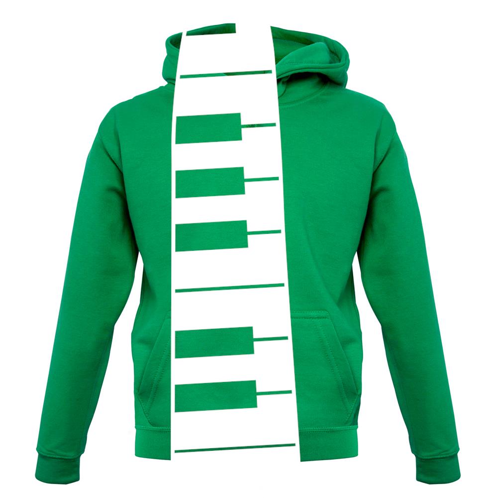 Piano Key Tie unisex hoodie Piano Key Tie unisex hoodie