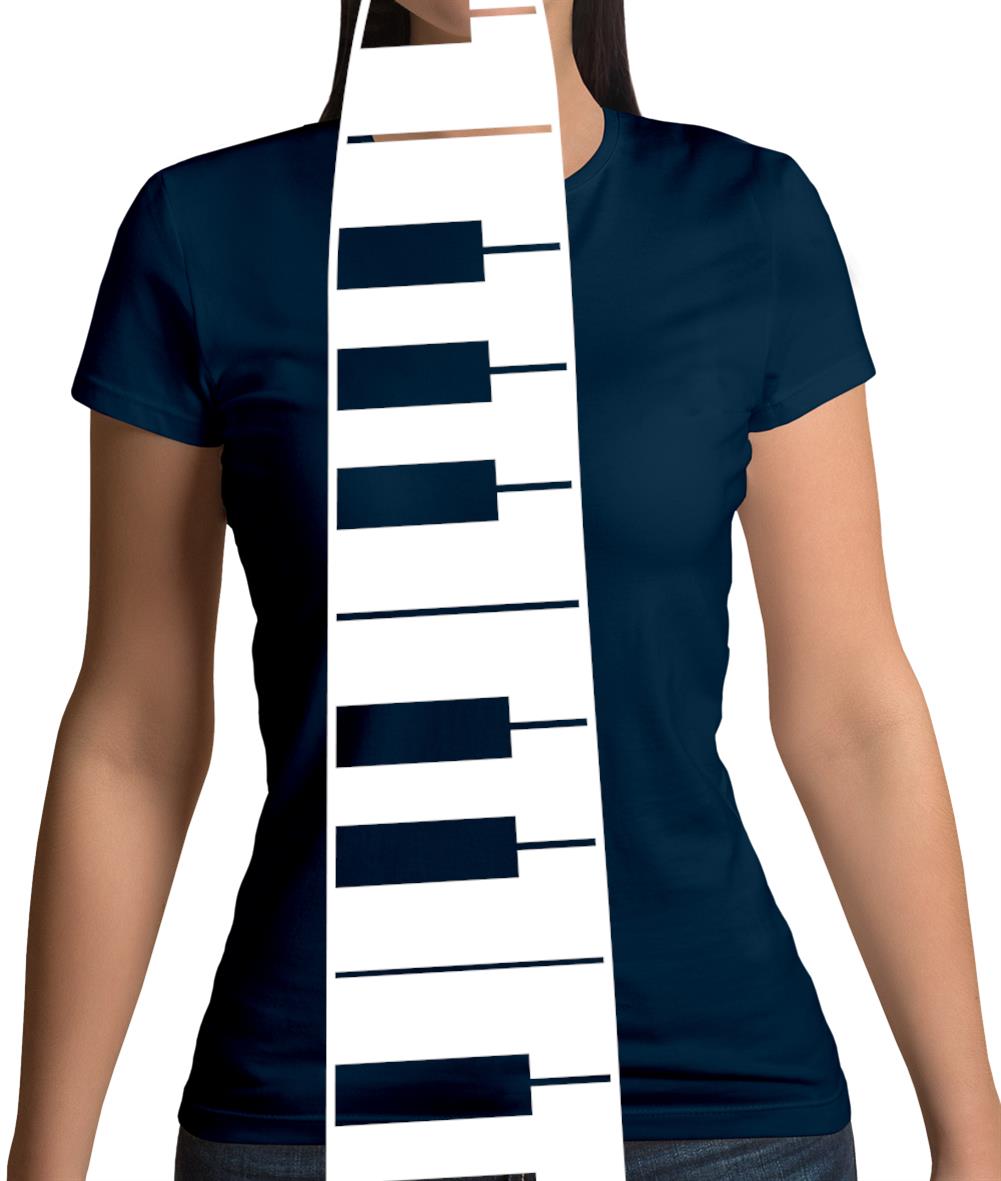 Piano Key Tie Womens T-Shirt Piano Key Tie Womens T-Shirt