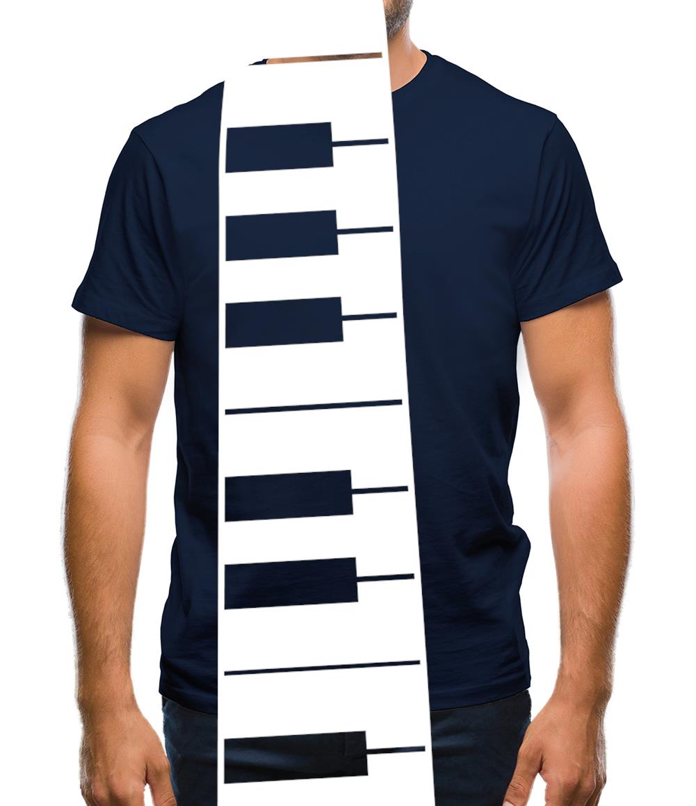 Piano Key Tie Mens T-Shirt Piano Key Tie Mens T-Shirt