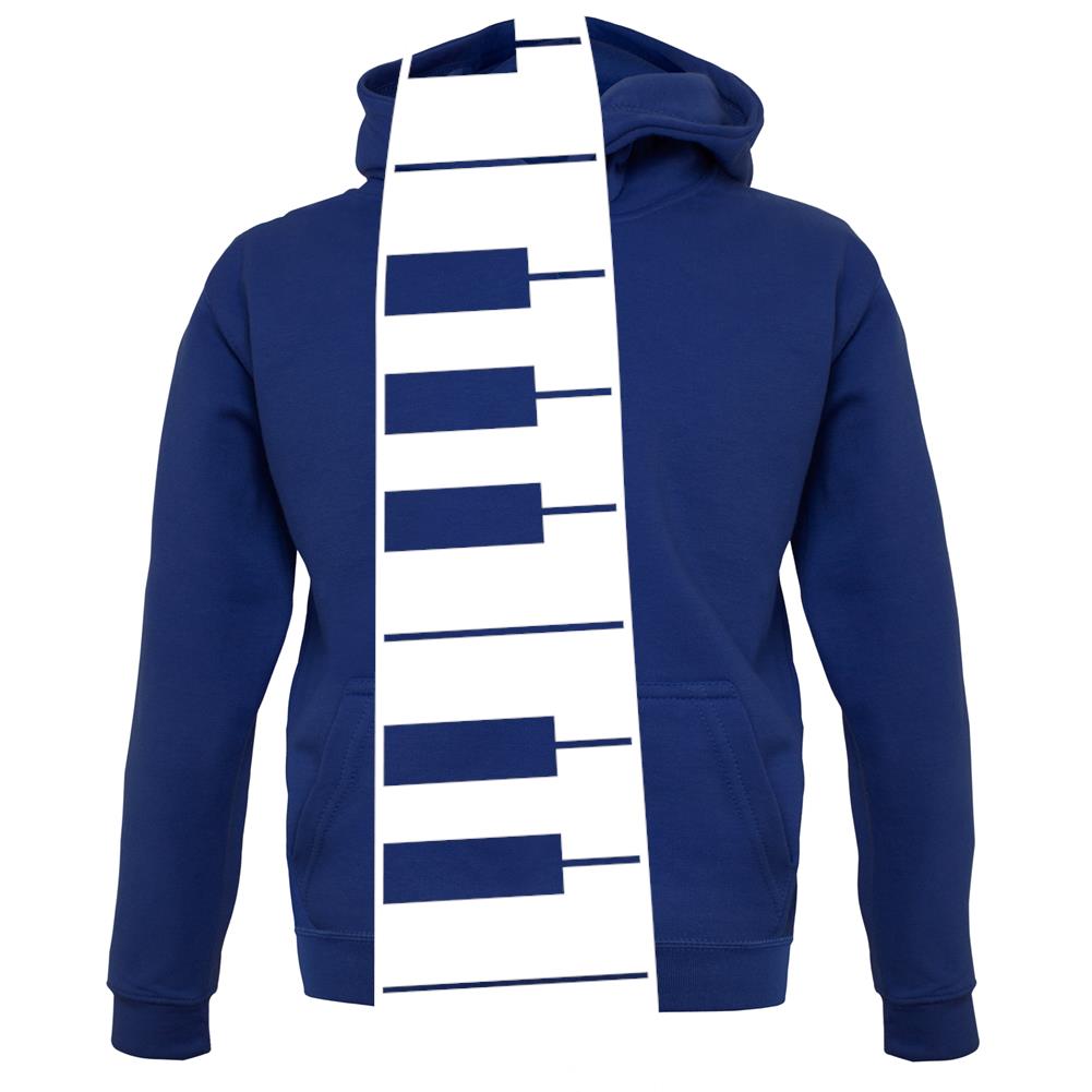 Piano Key Tie unisex hoodie Piano Key Tie unisex hoodie