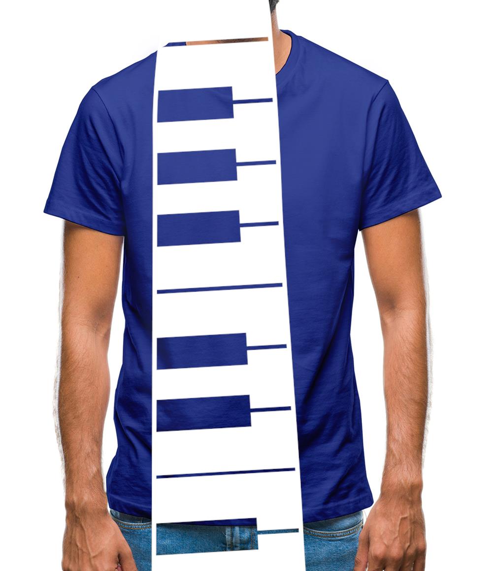 Piano Key Tie Mens T-Shirt Piano Key Tie Mens T-Shirt