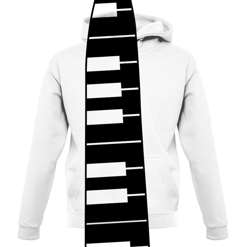Piano Key Tie unisex hoodie Piano Key Tie unisex hoodie