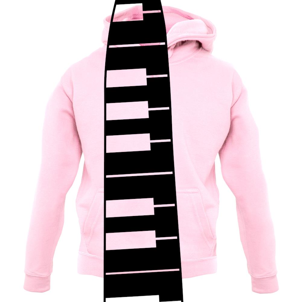 Piano Key Tie unisex hoodie Piano Key Tie unisex hoodie