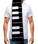 Piano Key Tie Mens T-Shirt Piano Key Tie Mens T-Shirt