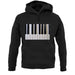 Piano Keys Colour unisex hoodie Piano Keys Colour unisex hoodie