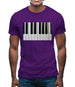 Piano Keys Colour Mens T-Shirt Piano Keys Colour Mens T-Shirt