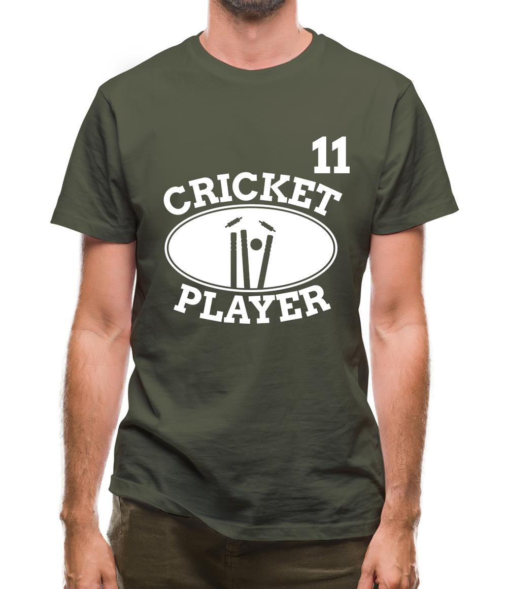 Cricket Player 11 Mens T-Shirt Cricket Player 11 Mens T-Shirt