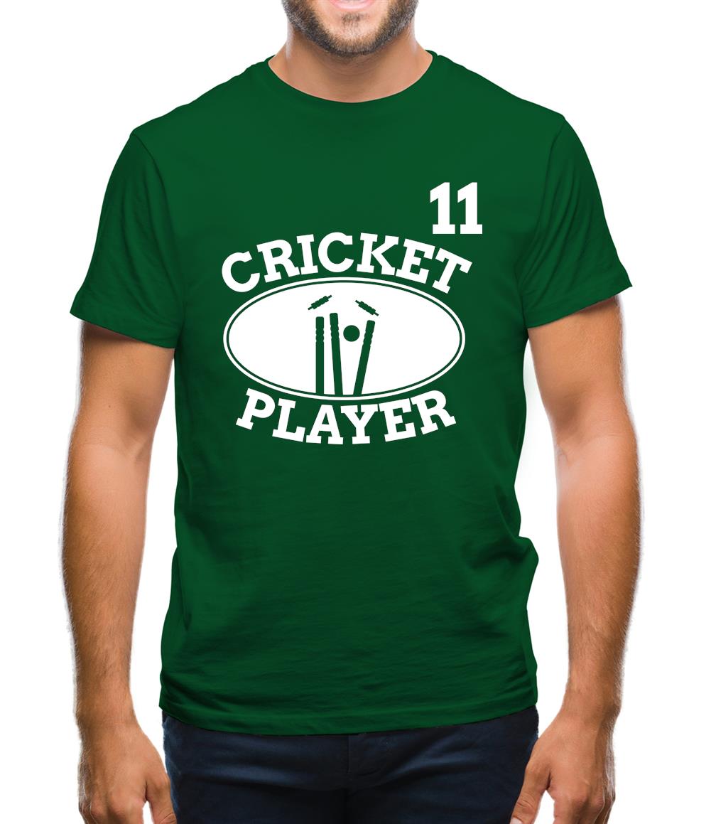 Cricket Player 11 Mens T-Shirt Cricket Player 11 Mens T-Shirt