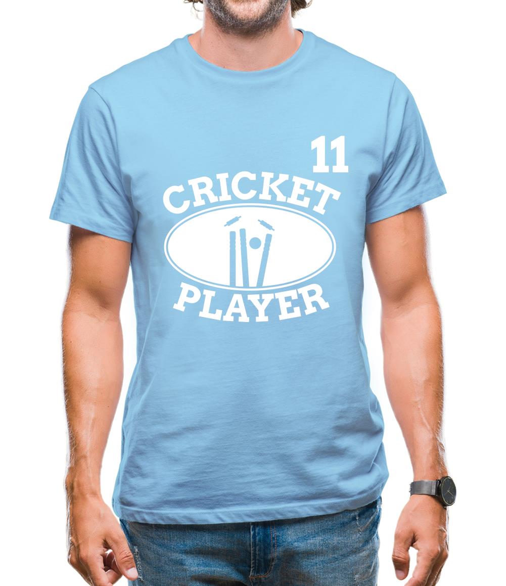 Cricket Player 11 Mens T-Shirt Cricket Player 11 Mens T-Shirt